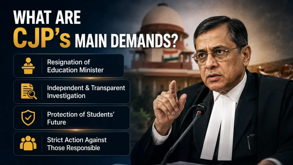 What Are CJP’s Main Demands?